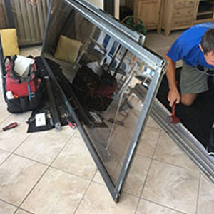 sliding glass door frame repair Farmersville